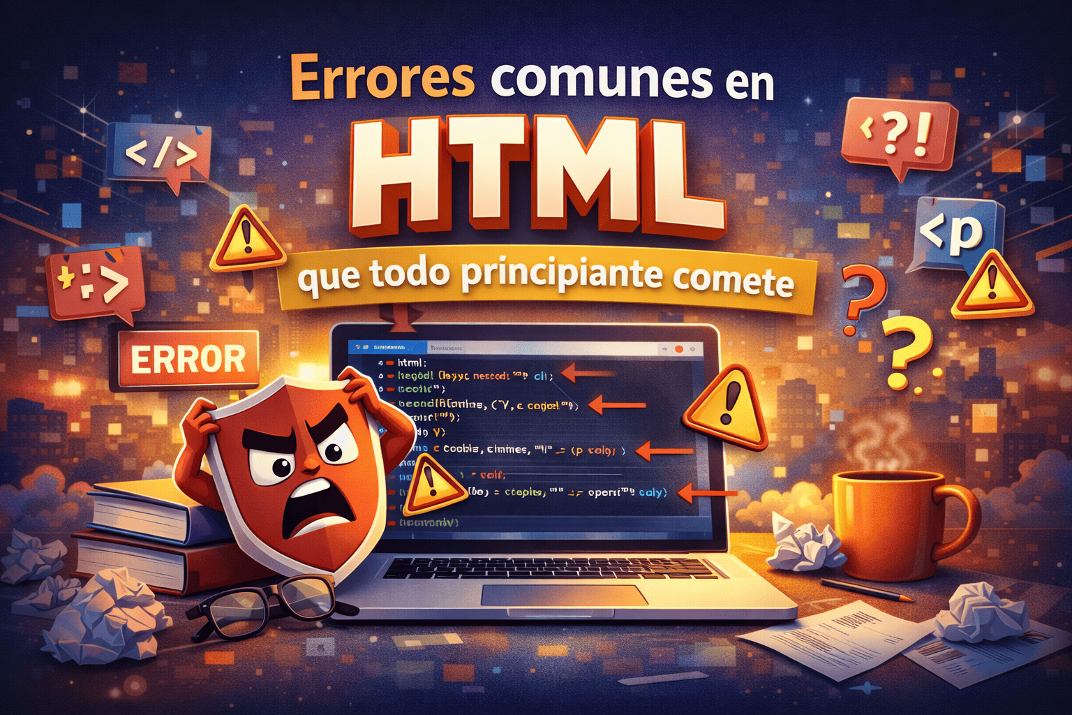 Errores comunes en HTML que todo principiante comete (y cómo evitarlos)