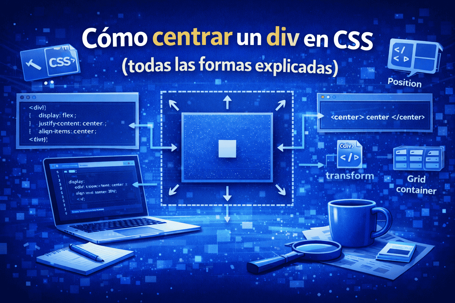 Cómo centrar un div en CSS (todas las formas explicadas)