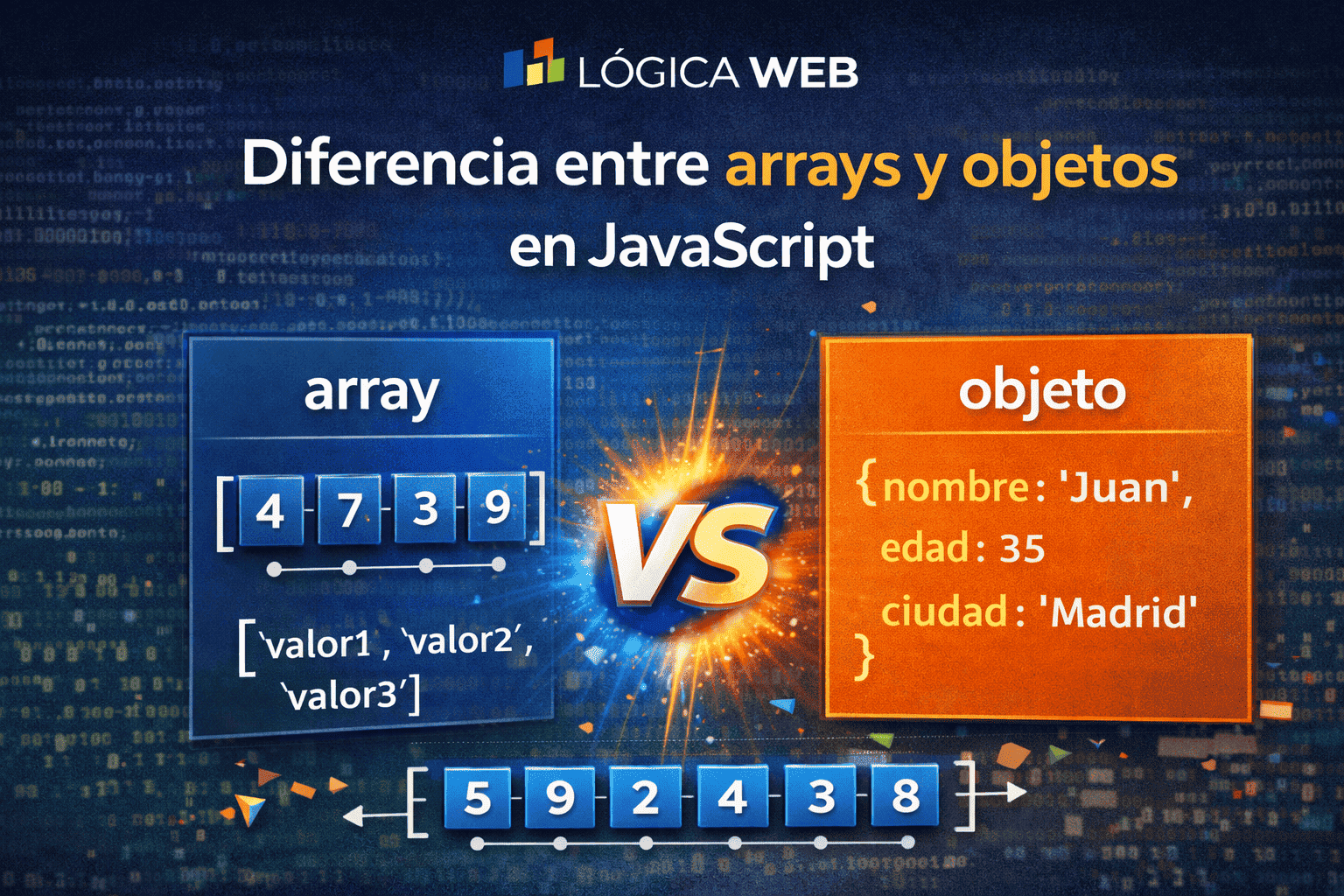 Diferencia entre arrays y objetos en JavaScript